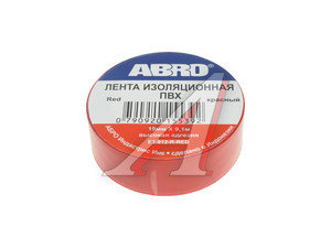 Изображение 1, ET-912-18-10-RED-RW Изолента ПВХ красная 18ммх9.1м ABRO