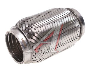 Изображение 1, VTL45120 IL Гофра глушителя 45x120 трехслойная interlock нержавеющая сталь МЗГС