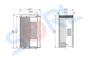 Изображение 4, RL1109AD09 Фильтр воздушный FAW J6 комплект SORL