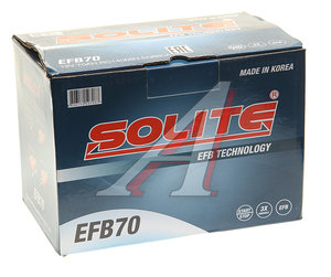 Изображение 3, 6СТ70(0) Аккумулятор SOLITE EFB 70А/ч обратная полярность