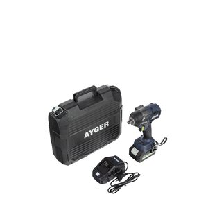 Изображение 11, APW18/850 Гайковерт аккумуляторный 18В 4.0Ач 850Нм 1/2" 0-2300об/мин. бесщеточный (1АКБ Li-Ion,  кейс) AYGER