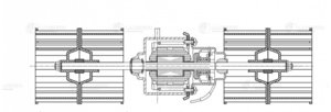 Изображение 6, LFH03129 Мотор отопителя ОСА 9000 12V (с крыльчаткой) LUZAR