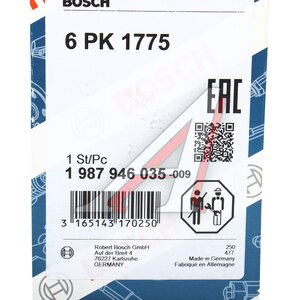 Изображение 6, 1987946035 Ремень приводной поликлиновой 6PK1775 BOSCH