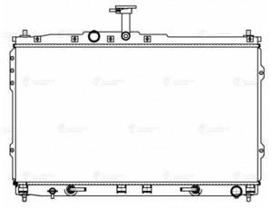 Изображение 4, LRc 081H5 Радиатор HYUNDAI Starex H-1 (07-) (2.5-A2) LUZAR