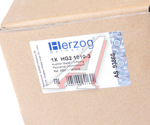 Изображение 6, 3302-1301010 Радиатор ГАЗ-3302 алюминиевый 3-х рядный Н/О HERZOG
