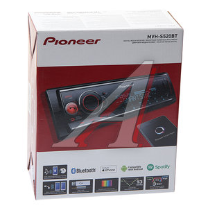 Изображение 5, MVH-S520BT Магнитола автомобильная 1DIN PIONEER