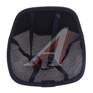 Изображение 2, 41596 Подушка поясничная каркасная экокожа-полиэстер черно-синяя Spine CARFASHION