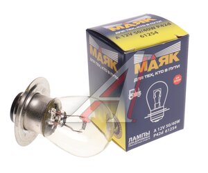 Изображение 2, 61254 Лампа 12V R1 50/40W P42d White МАЯК