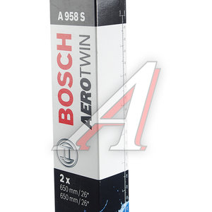 Изображение 6, 3397118958 Щетка стеклоочистителя SEAT Toledo 650/650мм комплект Aerotwin BOSCH