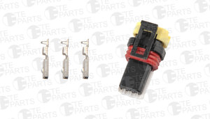 Изображение 1, 7670204 Разъем HYUNDAI KIA электрический (3-х контактный/фиксатор) TE PARTS