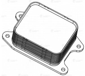 Изображение 3, LOC1807 Радиатор масляный VW AUDI SEAT SKODA LUZAR