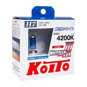 Изображение 3, P0755W Лампа 12V H7 55W PX26d +100% бокс (2шт.) Whitebeam KOITO
