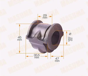 Изображение 2, MP-637 Втулка стабилизатора NISSAN Maxima (99-04) переднего MASUMA