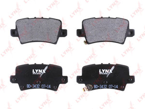 Изображение 2, BD3432 Колодки тормозные HONDA Civic (07-) задние (4шт.) LYNX