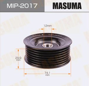 Изображение 2, MIP2017 Ролик приводного ремня NISSAN Skyline (06-) INFINITI EX (07-) обводной MASUMA