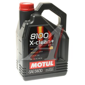 Изображение 1, 112437 Масло моторное 8100 X-CLEAN+ 5W30 синт.4л MOTUL