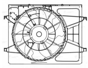 Изображение 4, LFK08H1 Вентилятор HYUNDAI Elantra (06-) охлаждения LUZAR