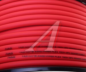 Изображение 2, PCC-514R бухта 50м Кабель силовой 6Ga (13мм) 50м бухта красный AURA