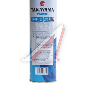 Изображение 3, 6056071 Масло моторное TAKAYAMA PAOtec A3/B4/SP 5W40 синт.1л