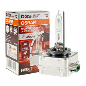 Изображение 1, 66340XNN Лампа ксеноновая D3S 35W PK32d-5 +200% 4400K 42V Night Breaker Laser NextGen OSRAM