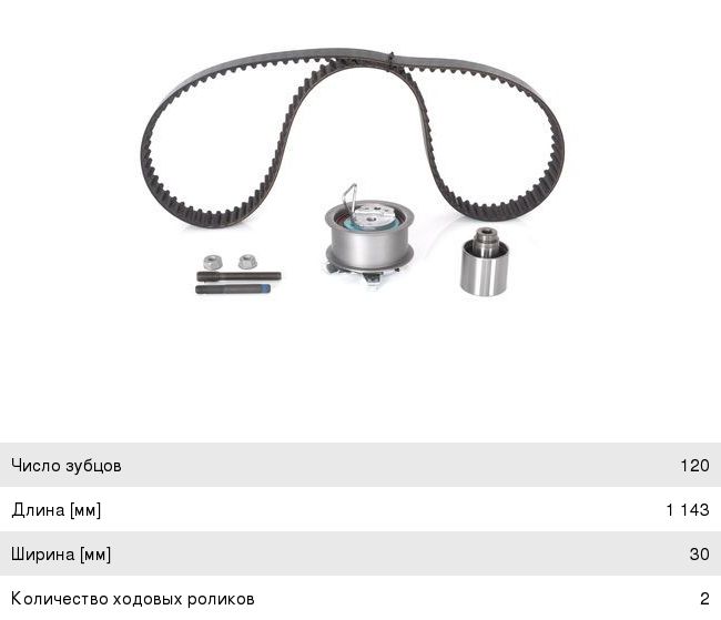 Комплект ГРМ VW AUDI SEAT SKODA (1.41.92.0 TDI) BOSCH
