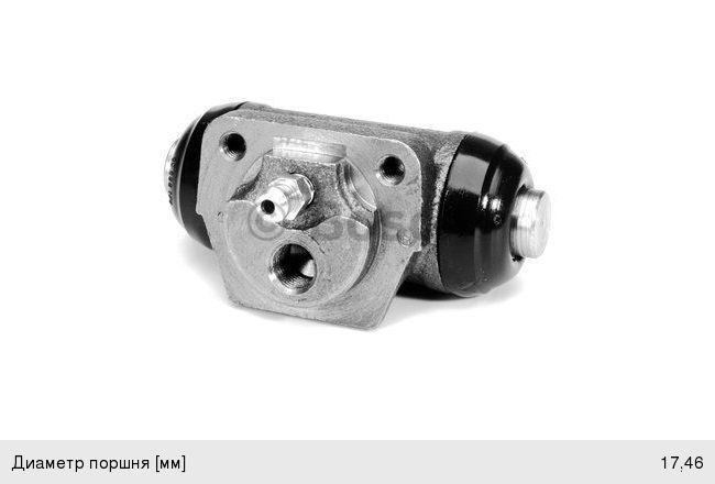 Изображение 1, 0986475674 Цилиндр тормозной задний NISSAN Micra (92-02) левый/правый BOSCH