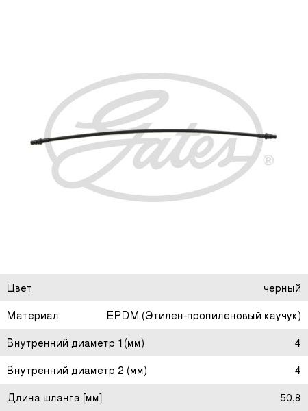 Изображение 1, 021618 Шланг MERCEDES E (W211) системы охлаждения GATES