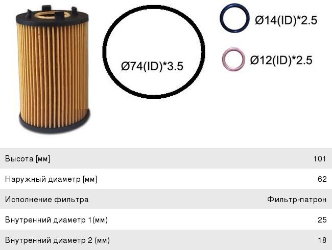 Изображение 1, OE0124 Фильтр масляный SSANGYONG Actyon (10-) (G20) JS ASAKASHI