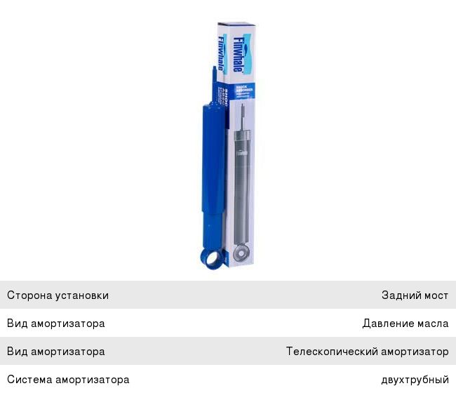 Амортизатор ГАЗ-2410, 31105 задний масляный FINWHALE