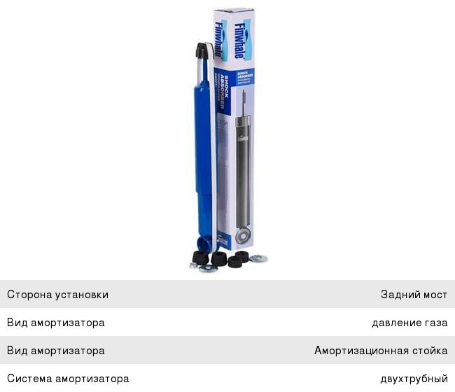 Амортизатор ГАЗ-2410, 31105 задний газовый FINWHALE