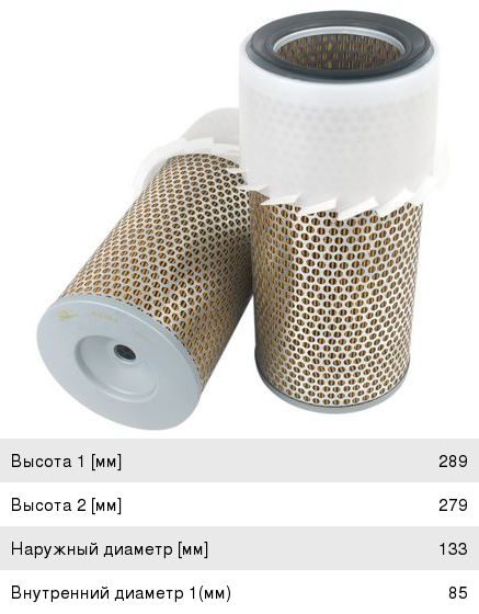 Изображение 1, A334J Фильтр воздушный HYUNDAI Porter JS ASAKASHI