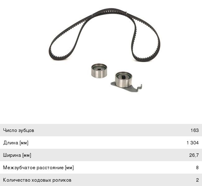 Комплект ГРМ TOYOTA Avensis (97-03), Camry (86-97) BOSCH