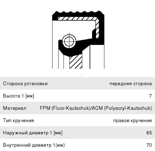 Сальник коленвала RENAULT Trafic (03-) передний CORTECO