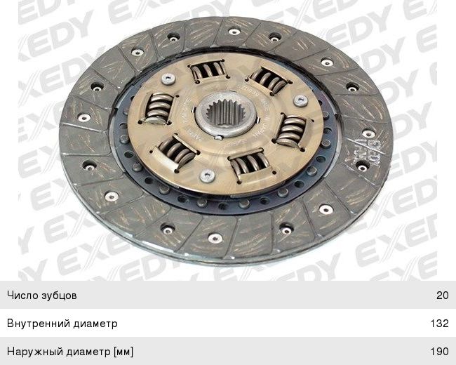 Изображение 1, SZD039 Диск сцепления SUZUKI Jimny (98-) EXEDY