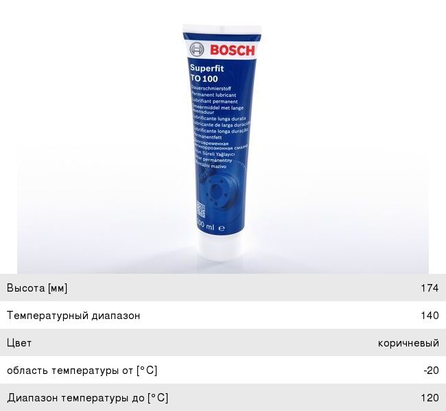 Смазка для направляющих суппорта 100мл. BOSCH