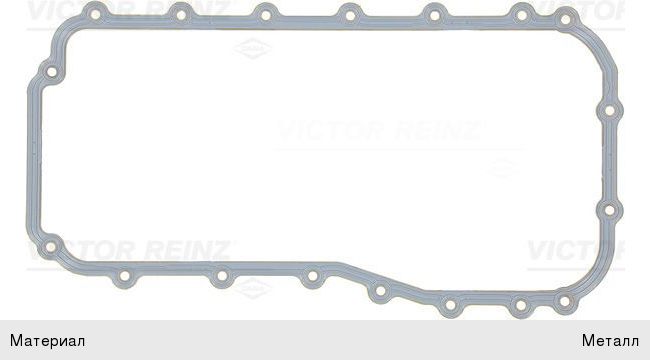 Изображение 1, 71-10500-00 Прокладка JEEP Wrangler (07-) поддона масляногоVICTOR REINZ