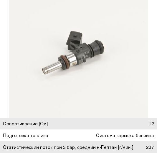 Форсунка BMW топливная BOSCH