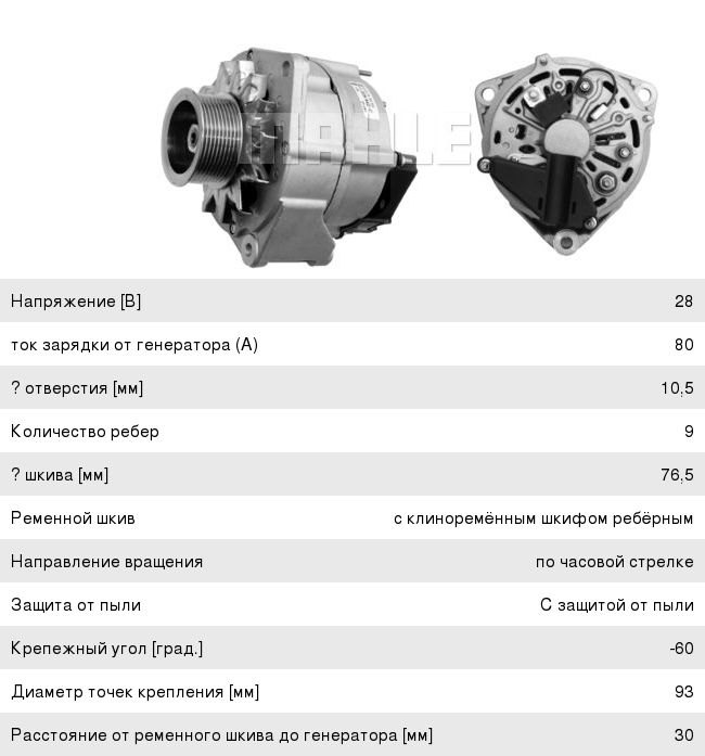 Схема генератора мерседес актрос