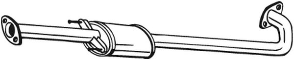 Труба выхлопная HYUNDAI Elantra (06-) средняя часть BOSAL