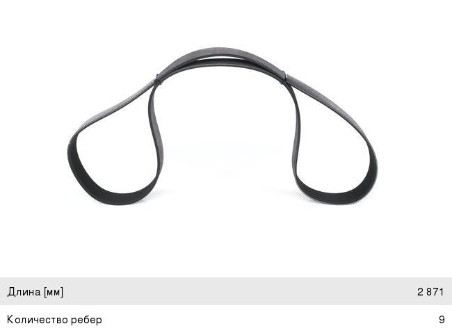 Ремень приводной поликлиновой 9PK2871 BOSCH