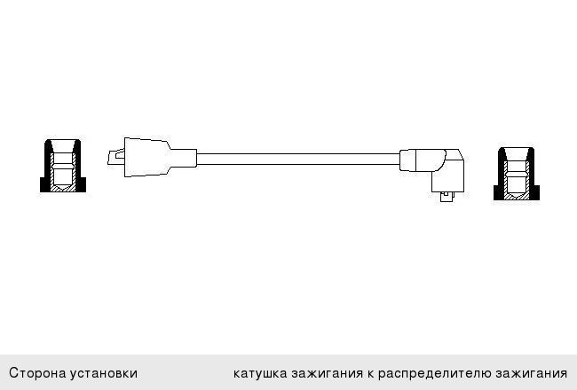 Провод высоковольтный ВАЗ-2121 BOSCH