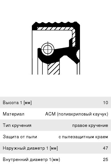 Сальник распредвала ALFA Romeo 33 (90-) CORTECO