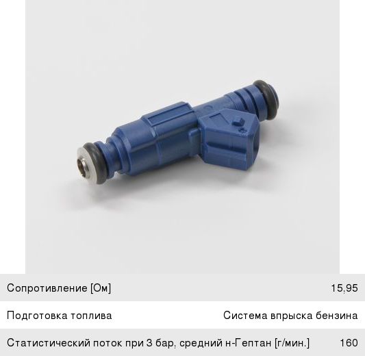 Форсунка ВАЗ-2123 дв.OPEL топливная BOSCH