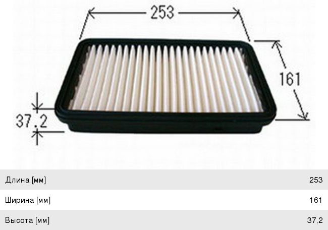 Изображение 1, A2013 Фильтр воздушный NISSAN Lafesta (04-) JS ASAKASHI