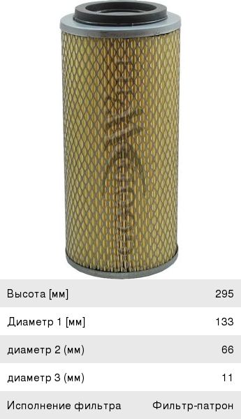 Изображение 1, AG1082 Фильтр воздушный VW LT GOODWILL