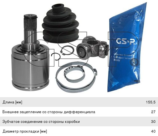 Изображение 1, 623017 ШРУС внутренний HONDA Civic правый GSP