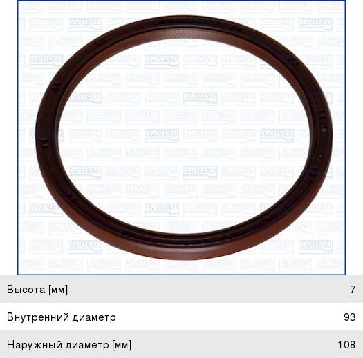 Сальник коленвала RENAULT Laguna передний AJUSA - 15057600 - купить в ...