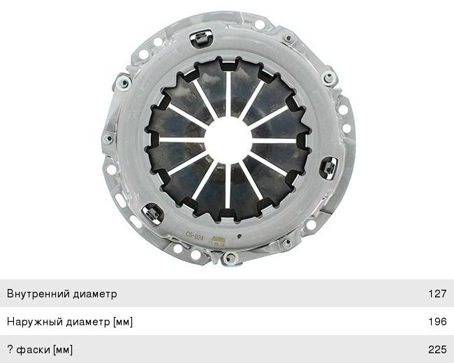 Изображение 1, CS024 Корзина сцепления SUZUKI Jimny (98-) (1.3) (190мм) AISIN