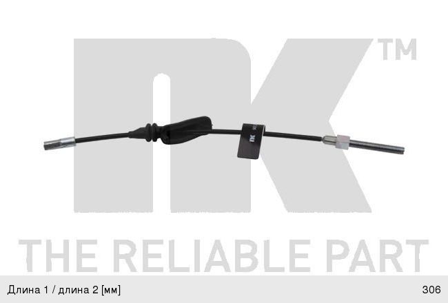 Изображение 1, 9025187 Трос стояночного тормоза FORD Focus (11-) NK