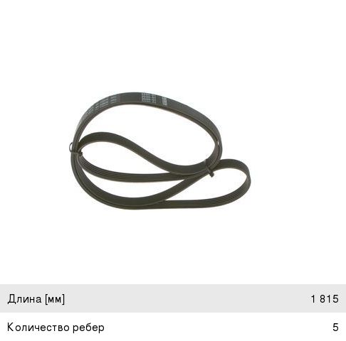 Ремень приводной поликлиновой 5PK1815 BOSCH